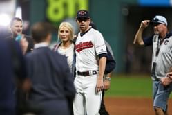 Shane Bieber's wife Kara shows off sleek blue-and-white game day style with chic hairdo, Corey Seager and Alex Bregman's wives react
