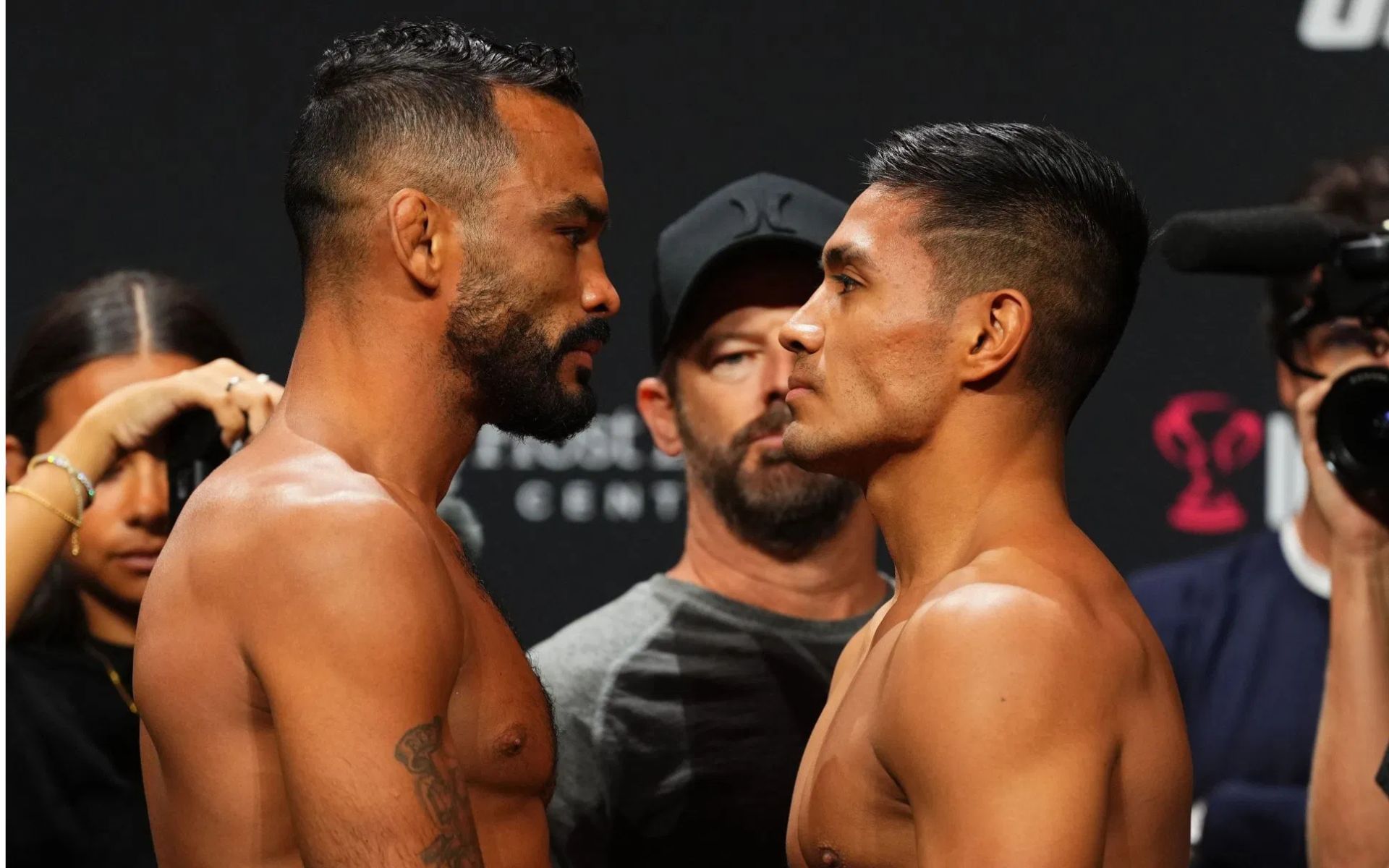 David Martinez (right) defeated Rob Font (left) at UFC Noche. [Images courtesy: Getty Images] 