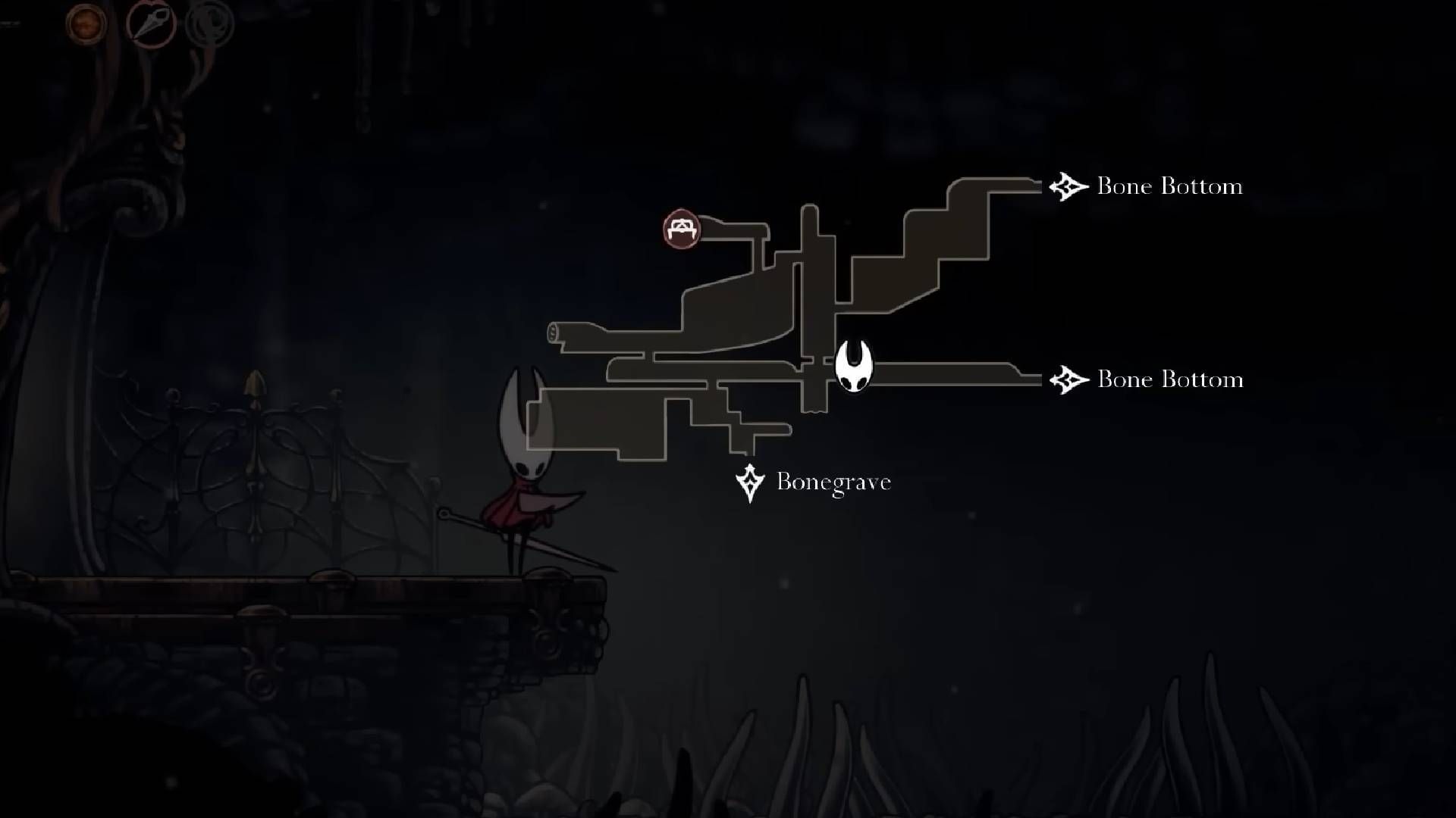 Mask Shard in the Wormway area in Hollow Knight Silksong (Image via Team Cherry || YouTube@Game Guides Channel)