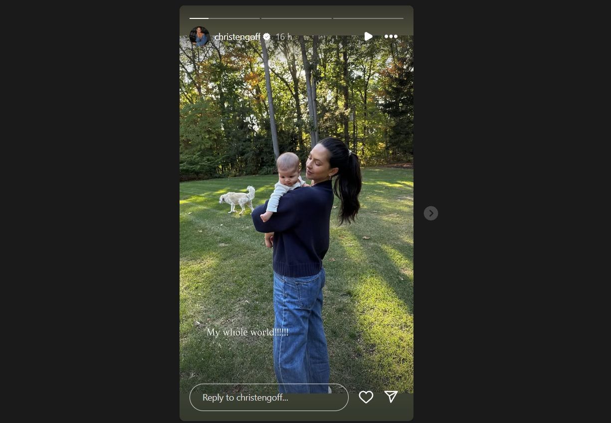 @christengoff&#039;s IG story