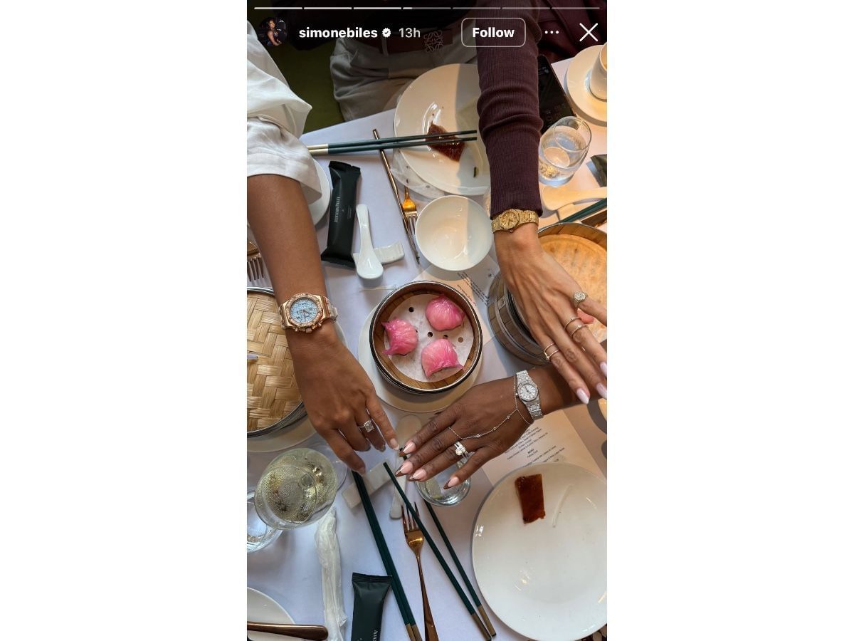 Biles&rsquo; Instagram story (@simonebiles)