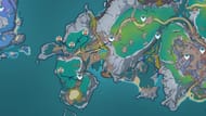 Locations of all Frostnight Scion enemies near the Clink-Clank Krumkake Craftshop area in Lempo Isle (Image via Sportskeeda Gaming || HoYoverse)