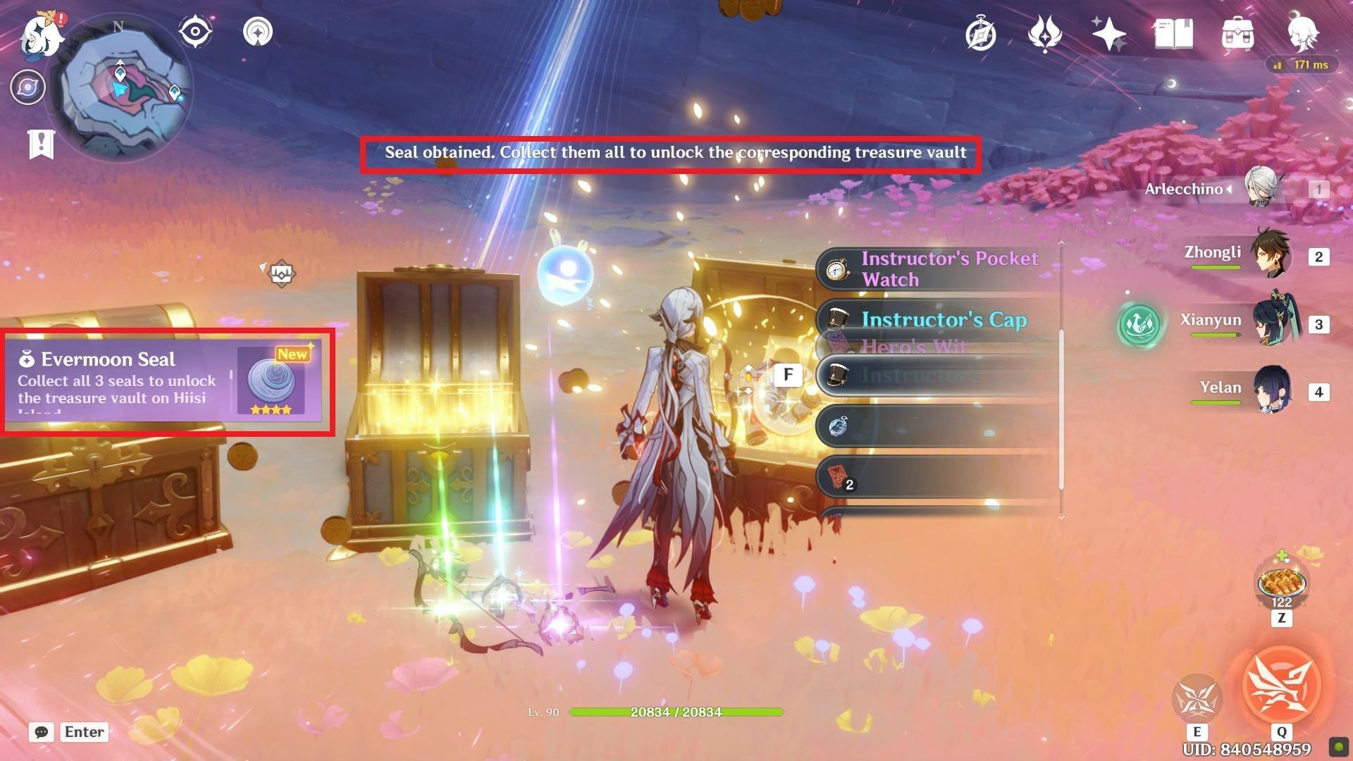 Hiisi Island Evermoon Seal (Image via HoYoverse)