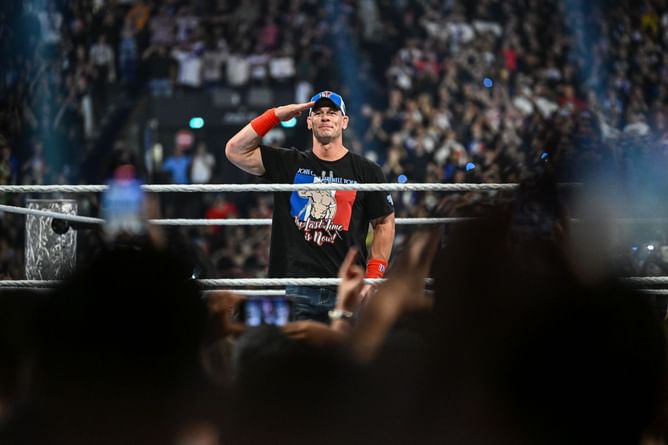 John Cena suddenly references top AEW star on WWE SmackDown