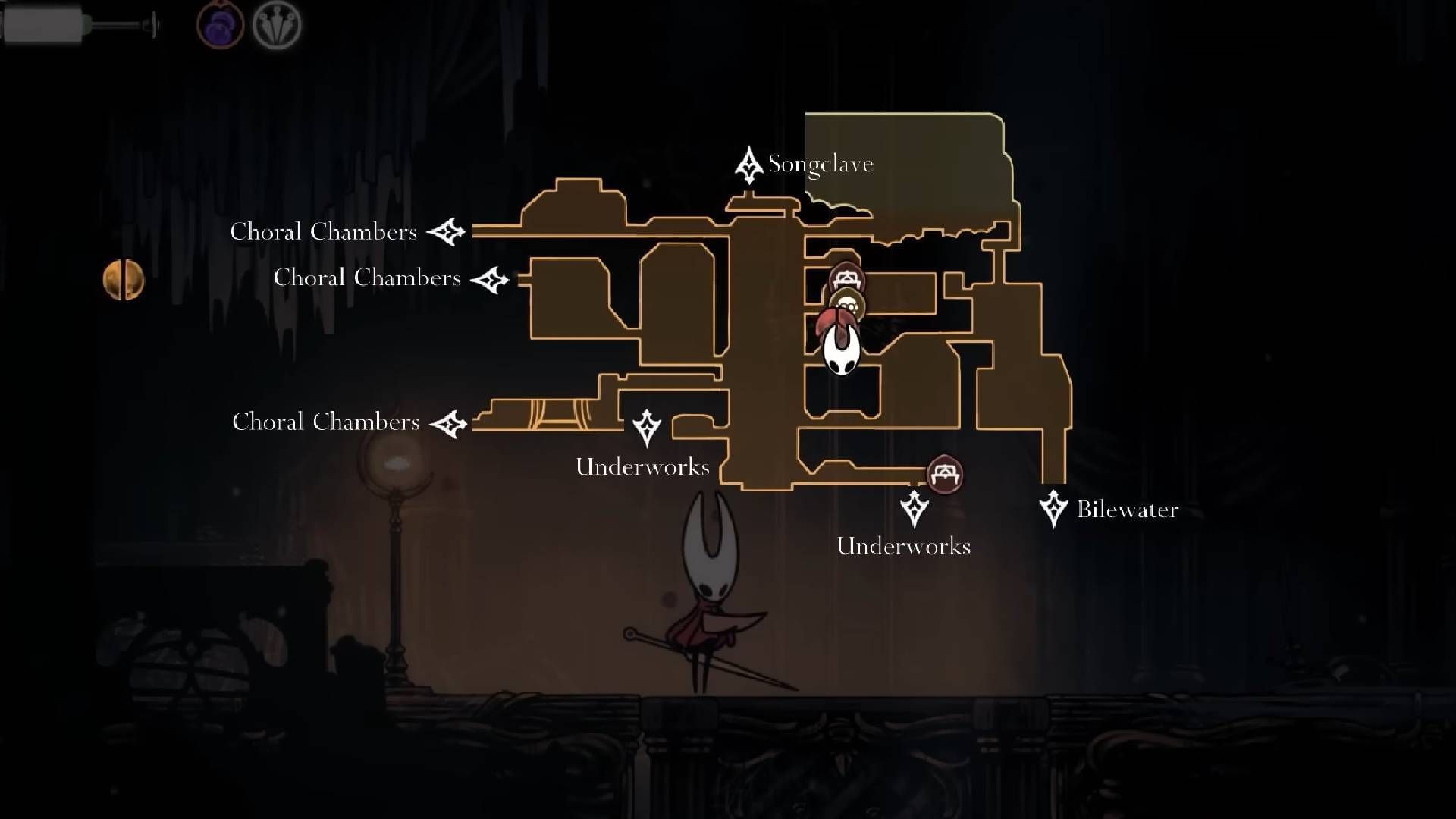 Dash upward to spot the item inside a lantern in Hollow Knight Silksong (Image via Team Cherry || YouTube@Game Guides Channel)