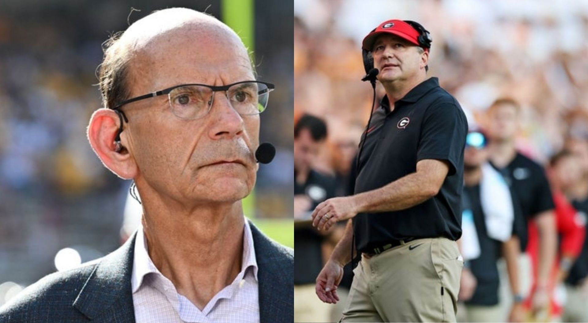 Paul Finebaum and Kirby Smart (Credit - Getty)