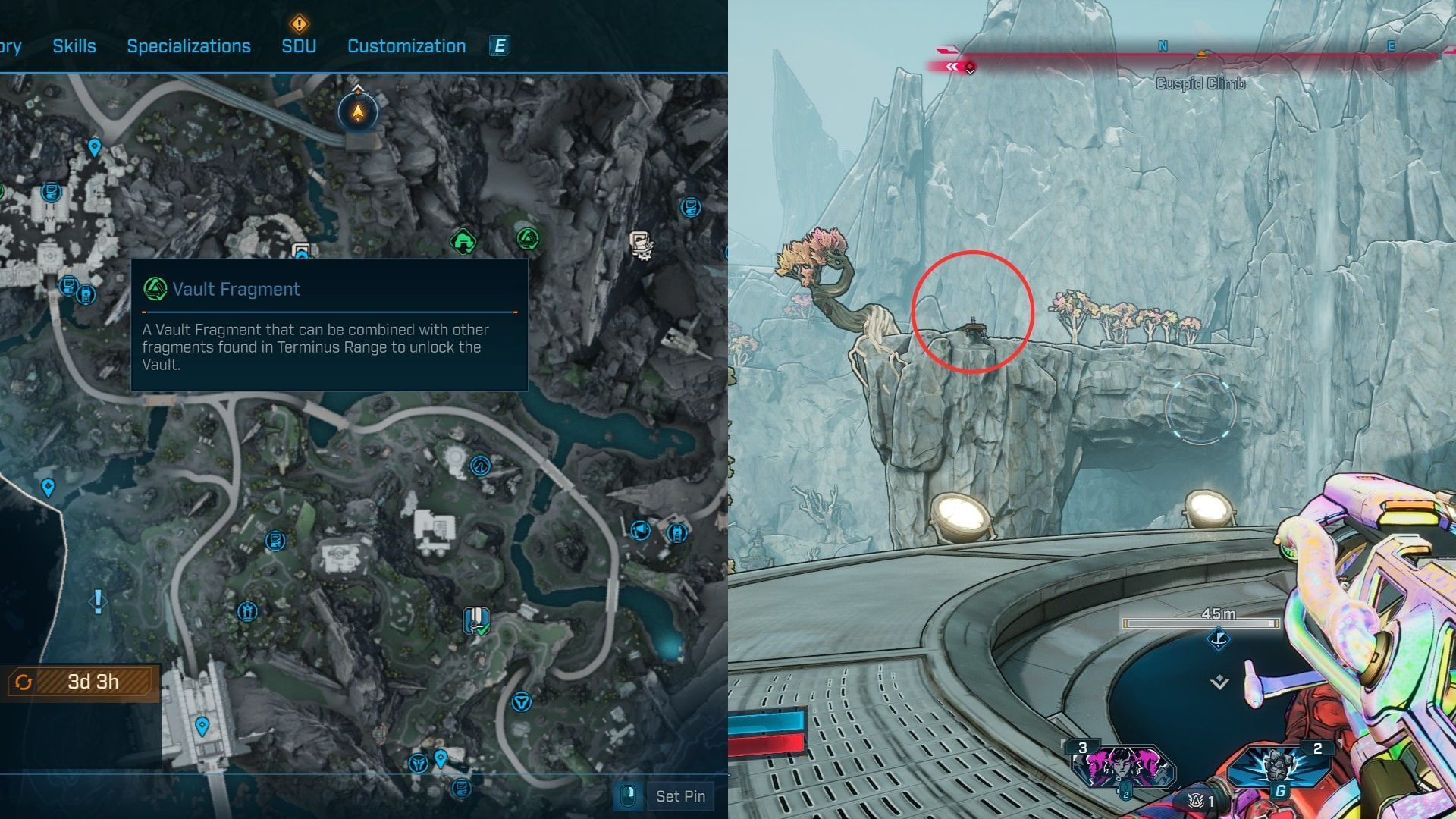 Use the Silo zipline to reach the platform (Image via 2K)