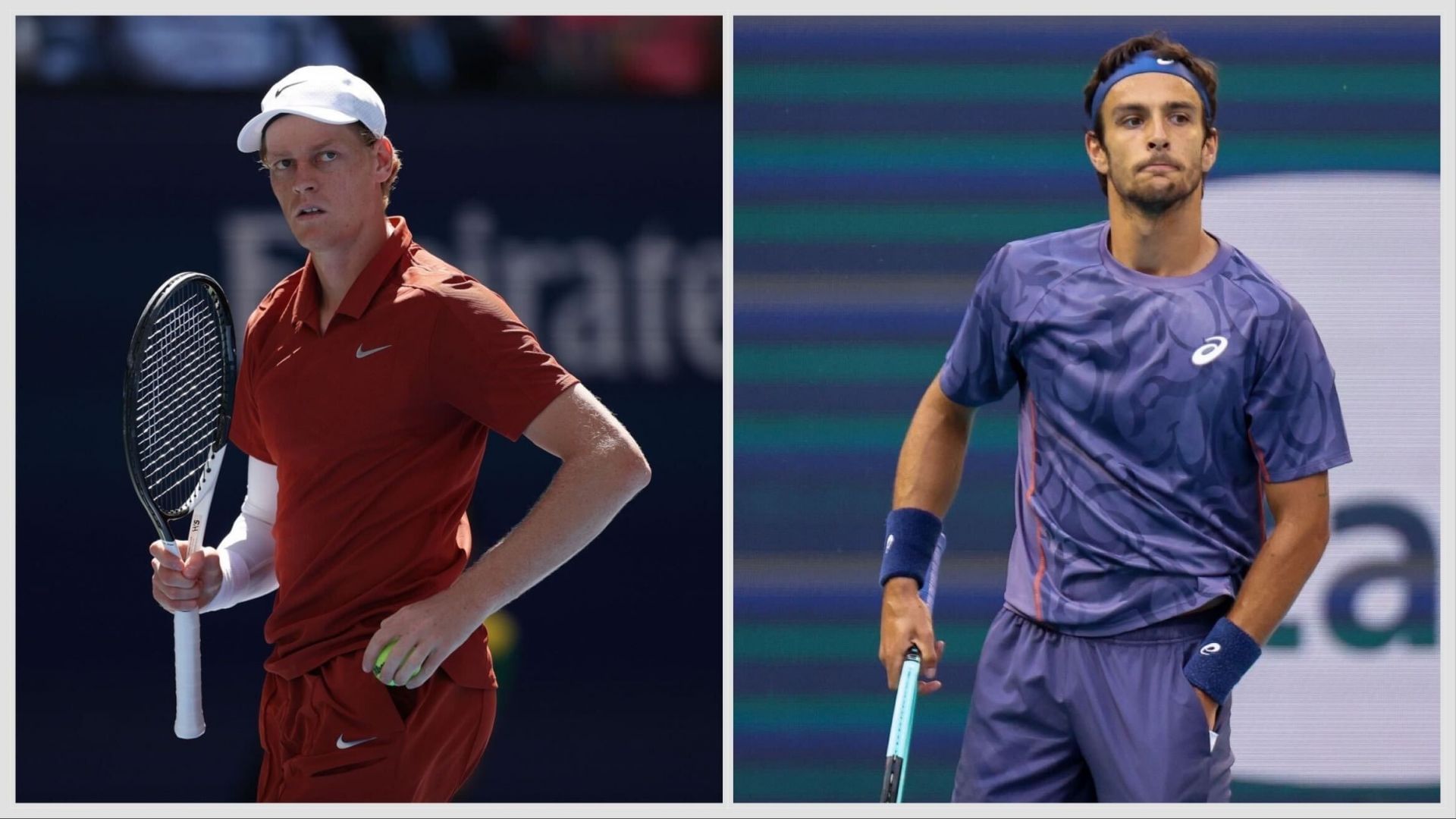 Jannik Sinner (L) Lorenzo Musetti (R) | Getty