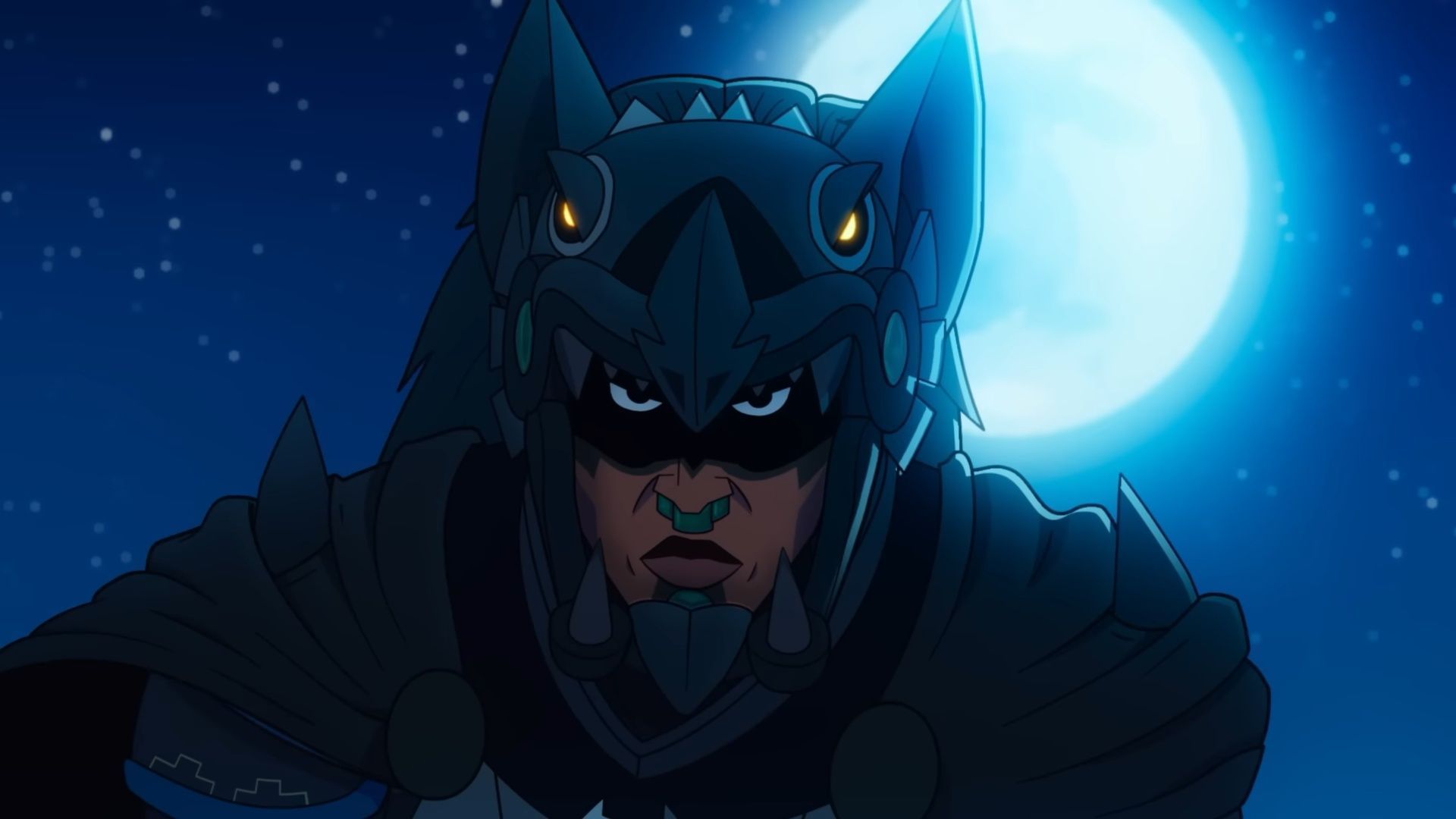  The film shows Yohualli Coatl in his Aztec-inspired armor. (Image via Warner Bros)