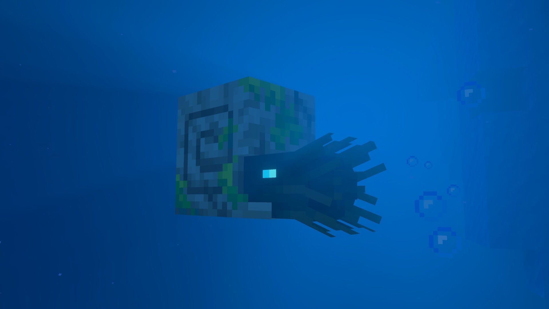 Zombie Nautilus with Drowned Zombie, wielding a trident, can be dangerous as well (Image via Mojang Studios)