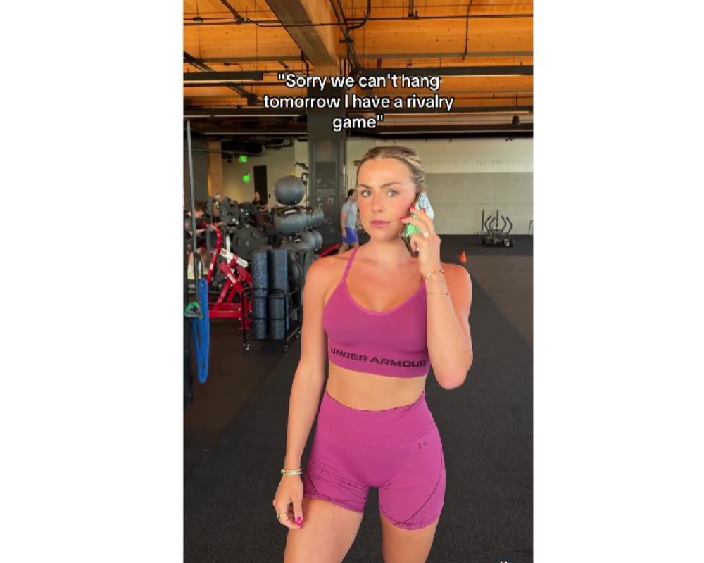 Jake Ferguson drops 1-word reaction as fianc&eacute;e Haley Cavinder dawns Cowboys TE&#039;s Jersey number for &quot;rivalry game&quot; [IG/@haleycavinder]