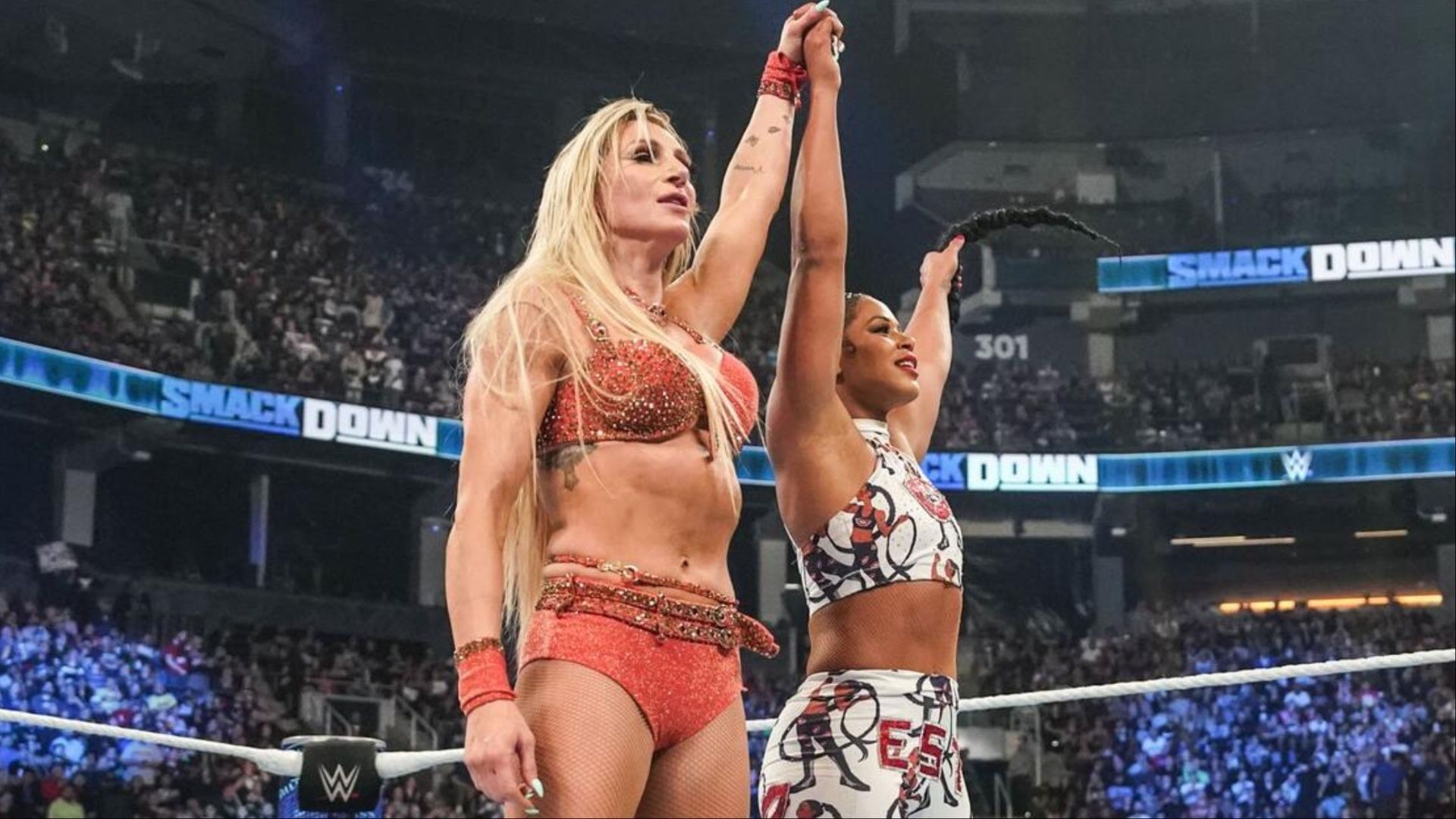 Charlotte Flair and Bianca Belair. (Photo: WWE.com)