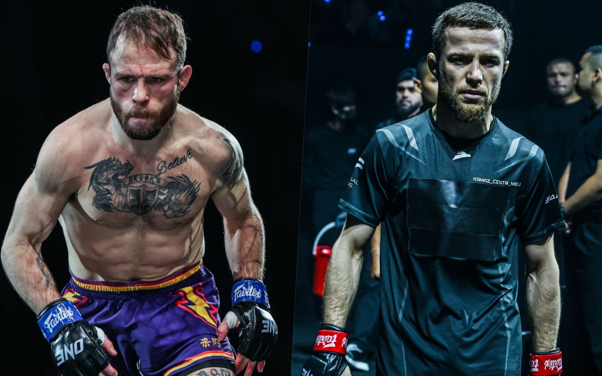 Jarred Brooks (L) and Mansur Malachiev (R) | Photo credit: ONE Championship