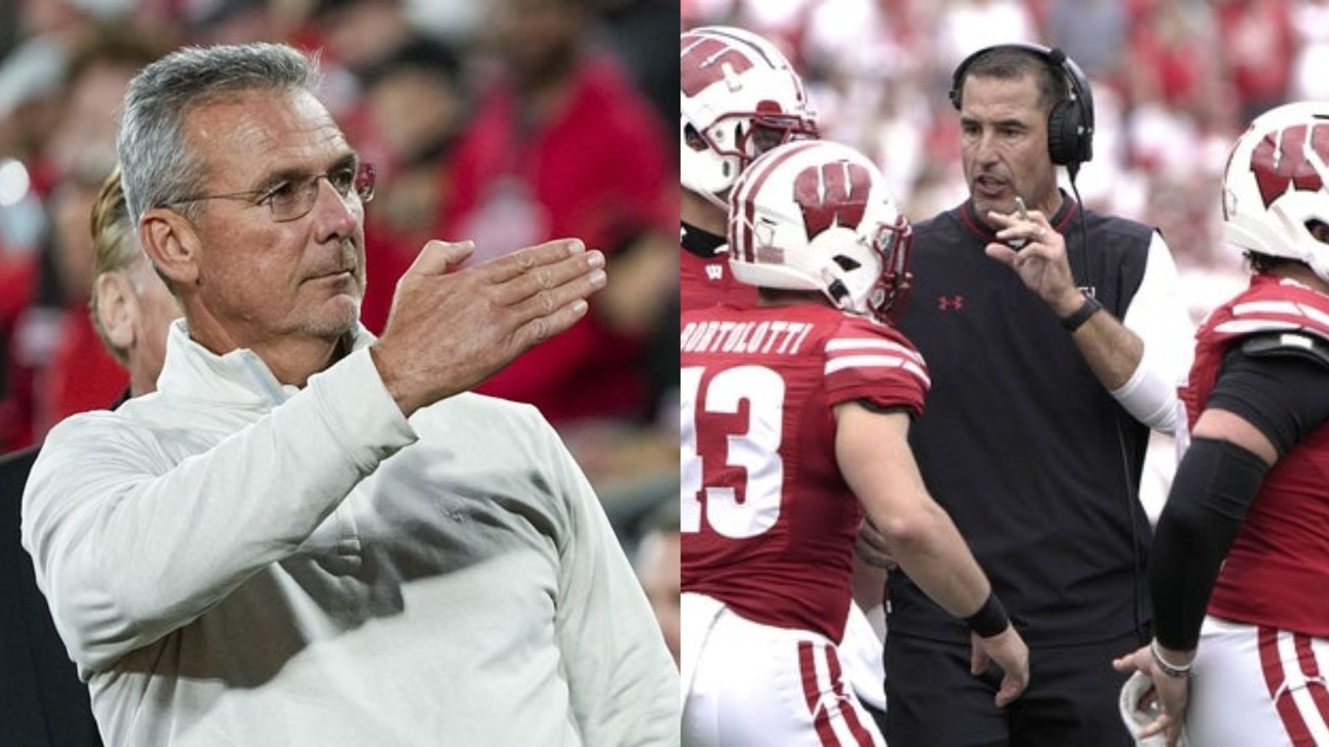 Urban Meyer (left) admits that he is &quot;worried&quot; about Luke Fickell