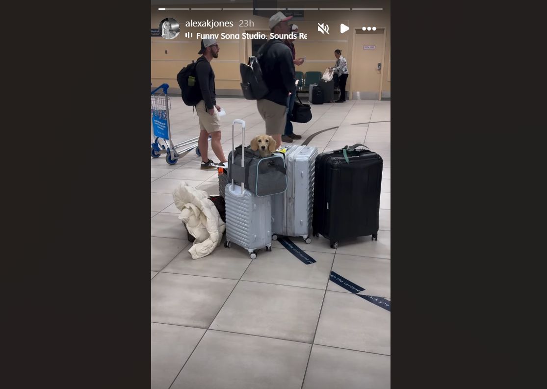 Alexa Jones shared the family&#039;s arrival in Edmonton on Instagram.  (Credits: IG/@alexakjones)