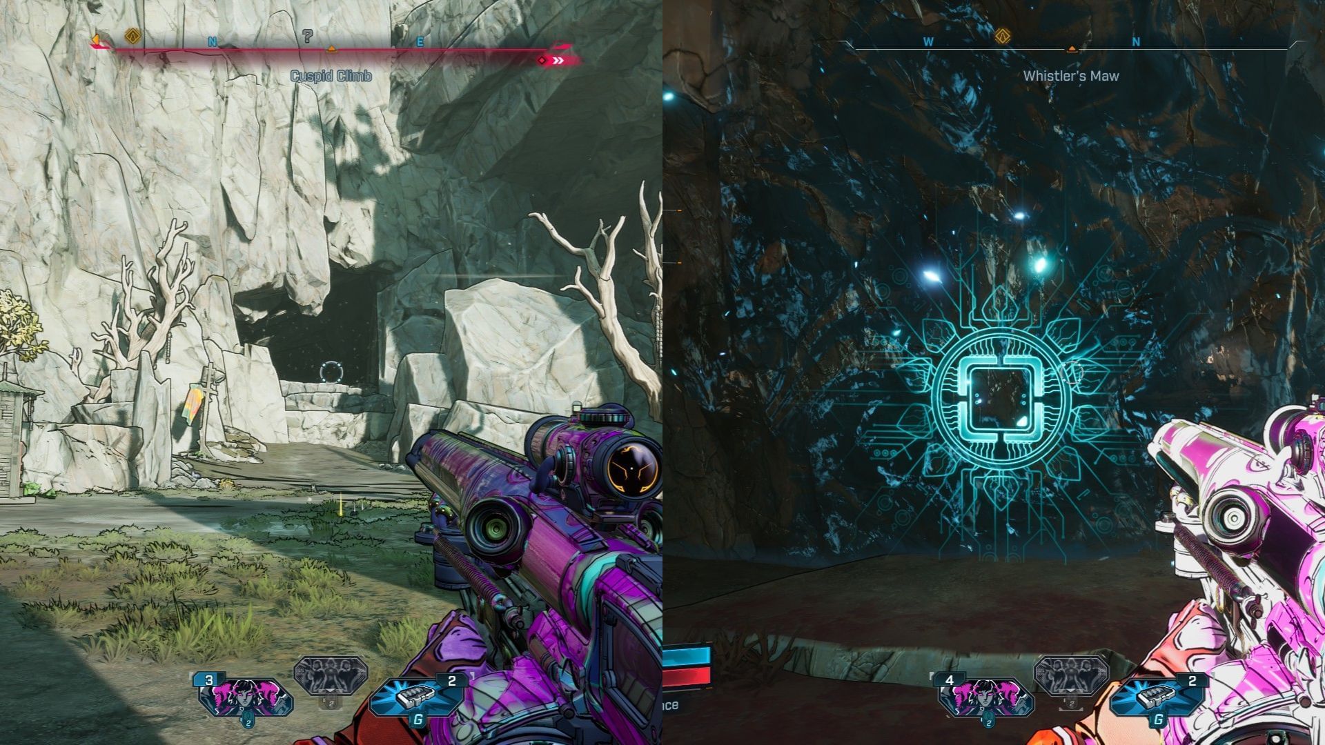 Find the mine entrance inside the cave (Image via 2K)