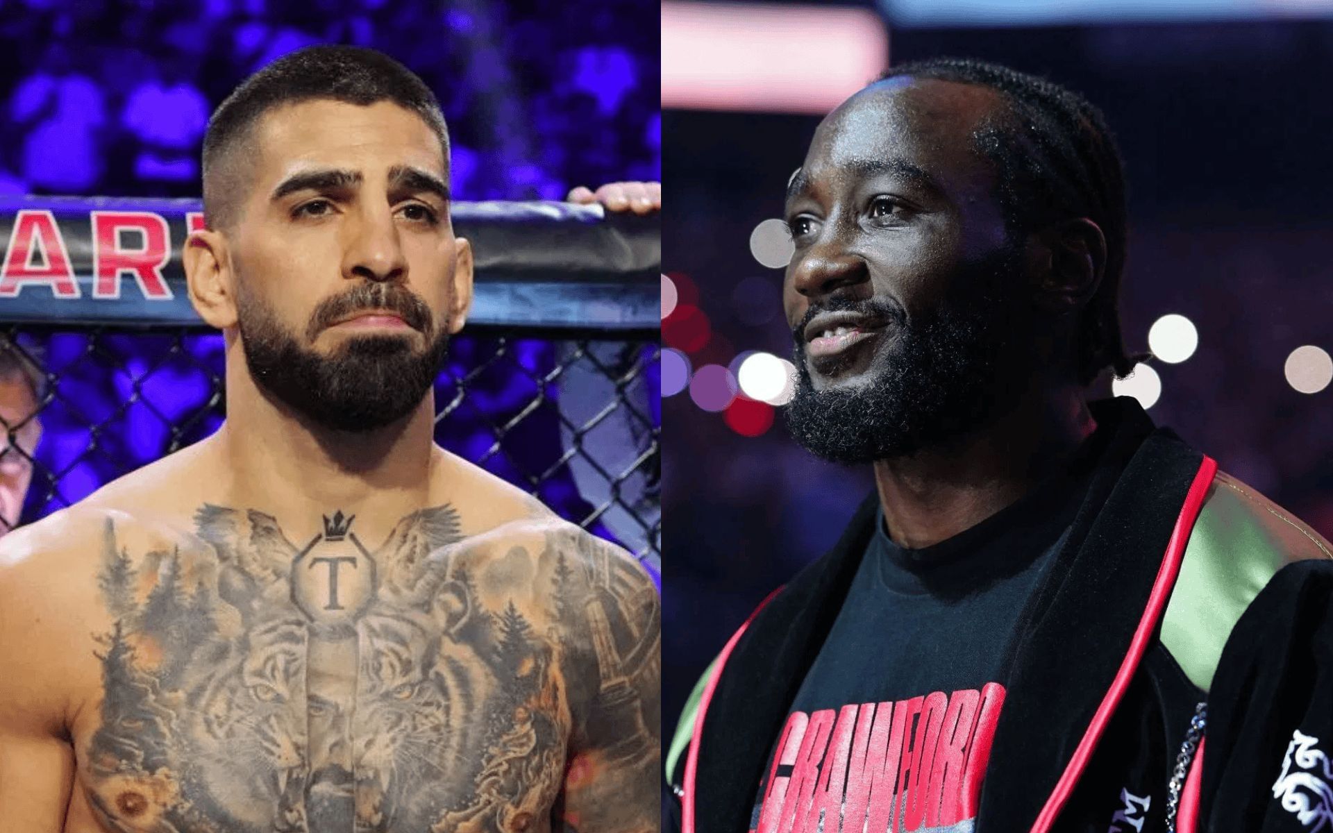 Ilia Topuria (left) and Terence Crawford (right) asserts to beat each other. [Images courtesy: Getty]