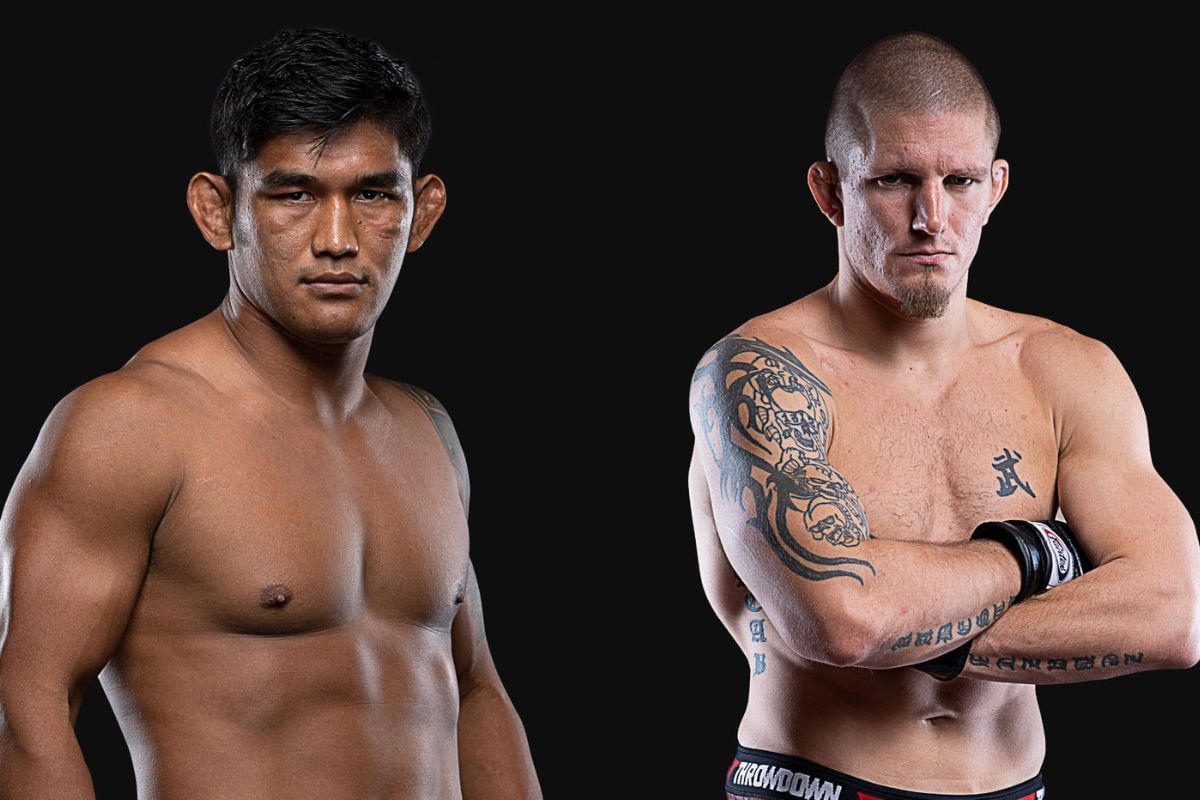 Aung La N Sang (L) and Zebaztian Kadestam (R) - Photo by ONE Championship