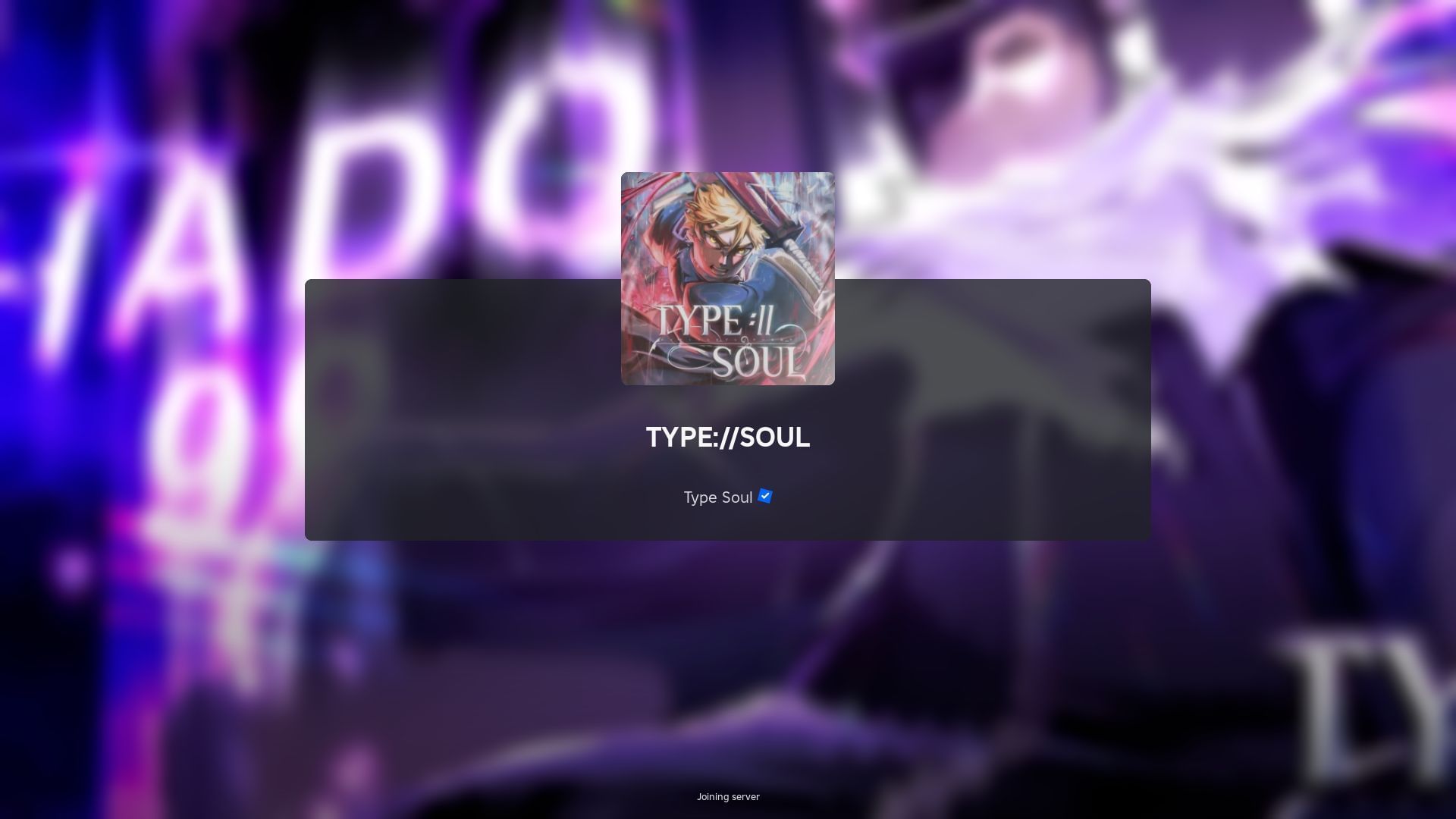 Roblox Type Soul