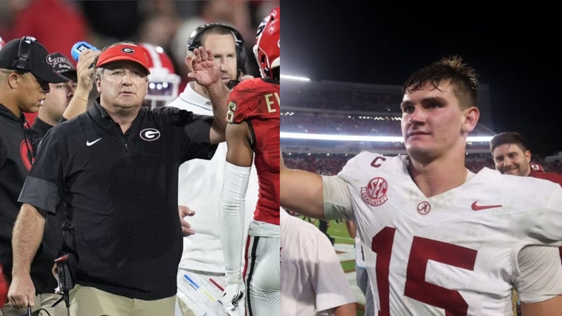 Kirby Smart and TY Simpson