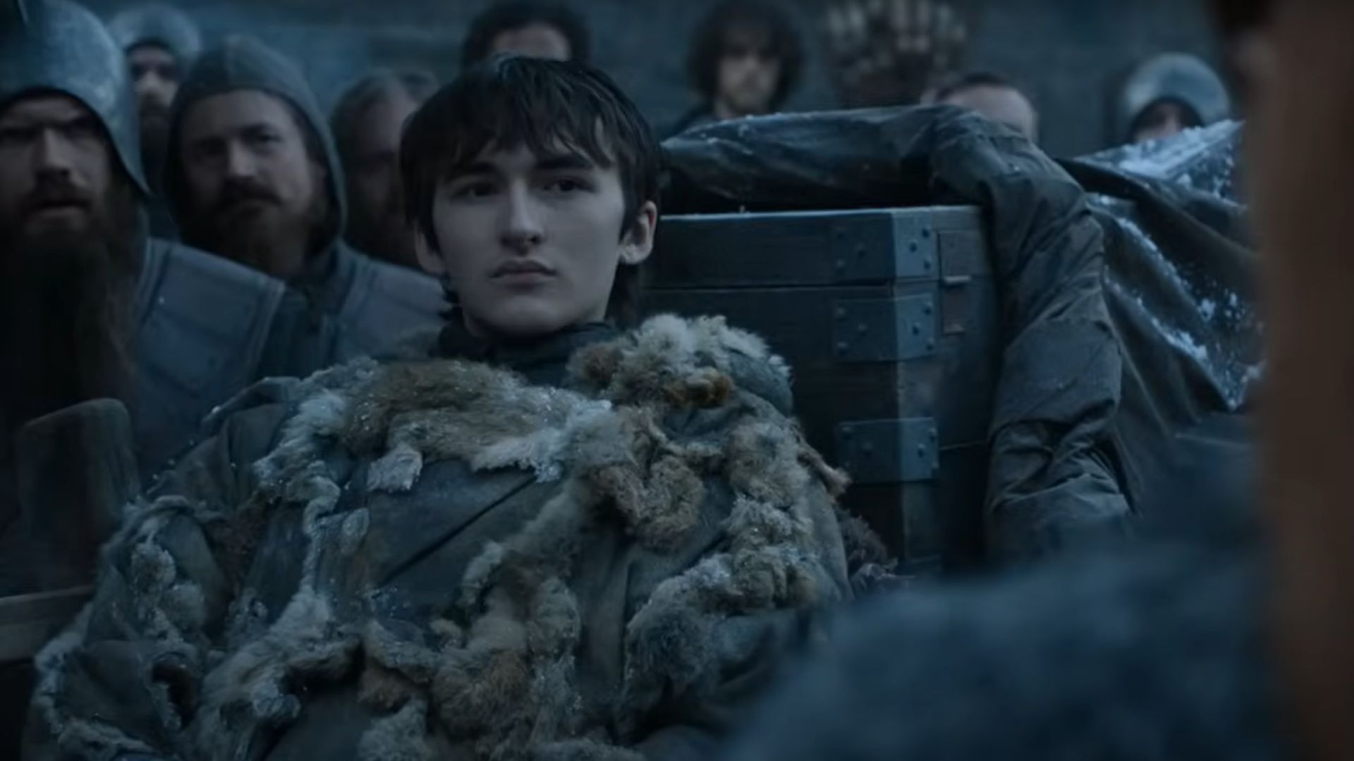 Bran ascends the throne (Image via YouTube/Game of Thrones)