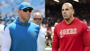 WATCH: Robert Saleh, Liam Coen get into heated scuffle over "sign stealing" comments from 49ers DC following Jaguars' 26-21 win