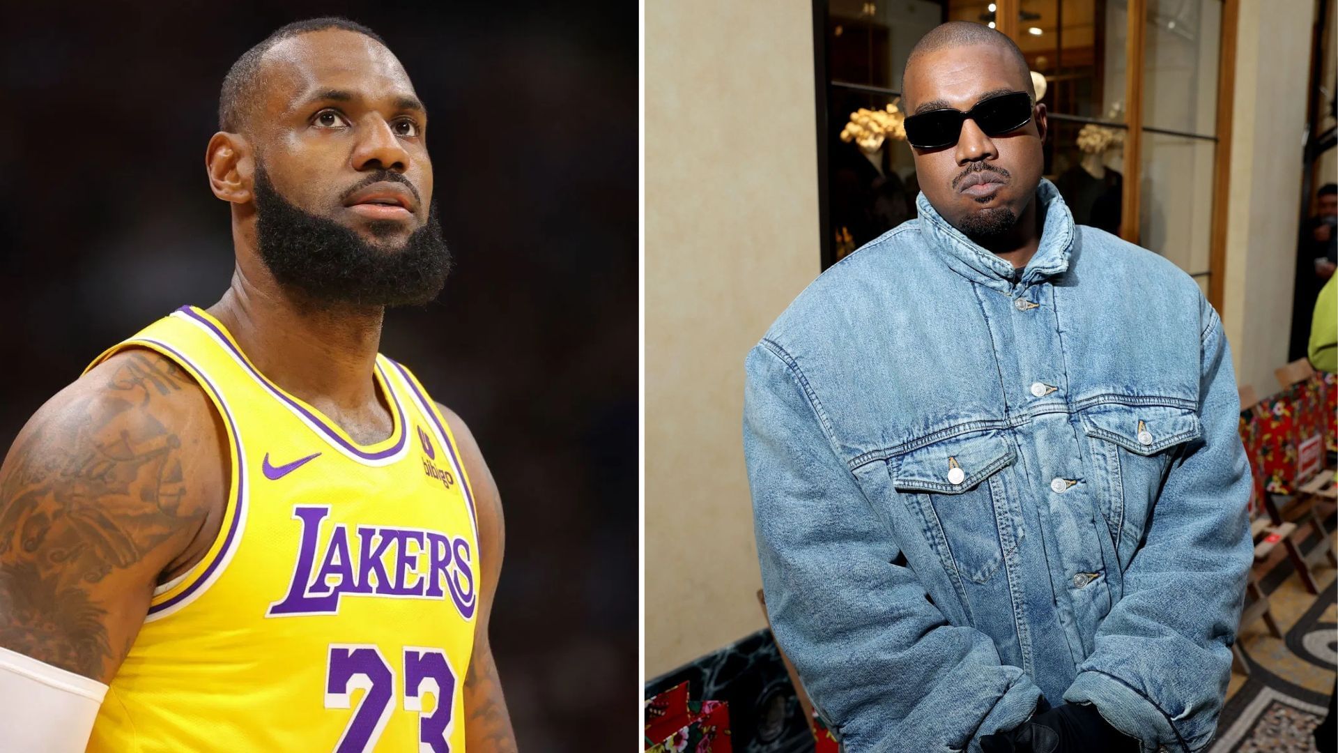Why is LeBron James named in Kanye West