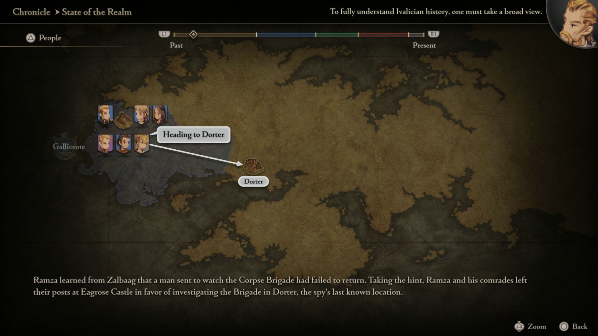 A lot is going on in this game, politically speaking. The State of the Realm makes following it all simple (Image via Square Enix)