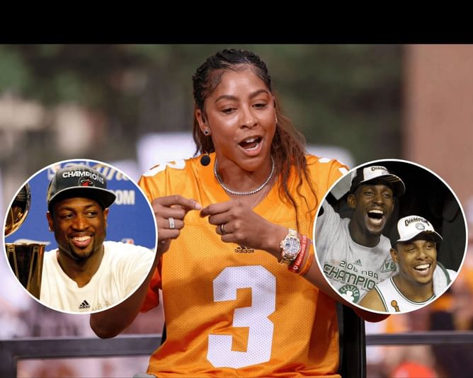 "Have no idea they are in presence of icons": Candace Parker unites Dwyane Wade with rivals Kevin Garnett, Paul Pierce for her sons