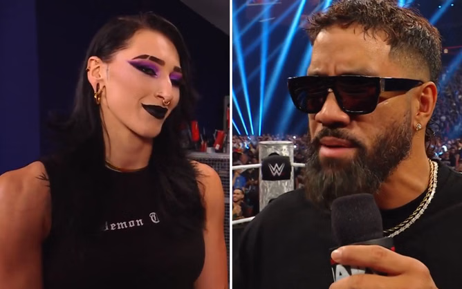 [WATCH] Former champion breaks character as RAW goes off the air; Rhea Ripley also involved with Jey Uso
