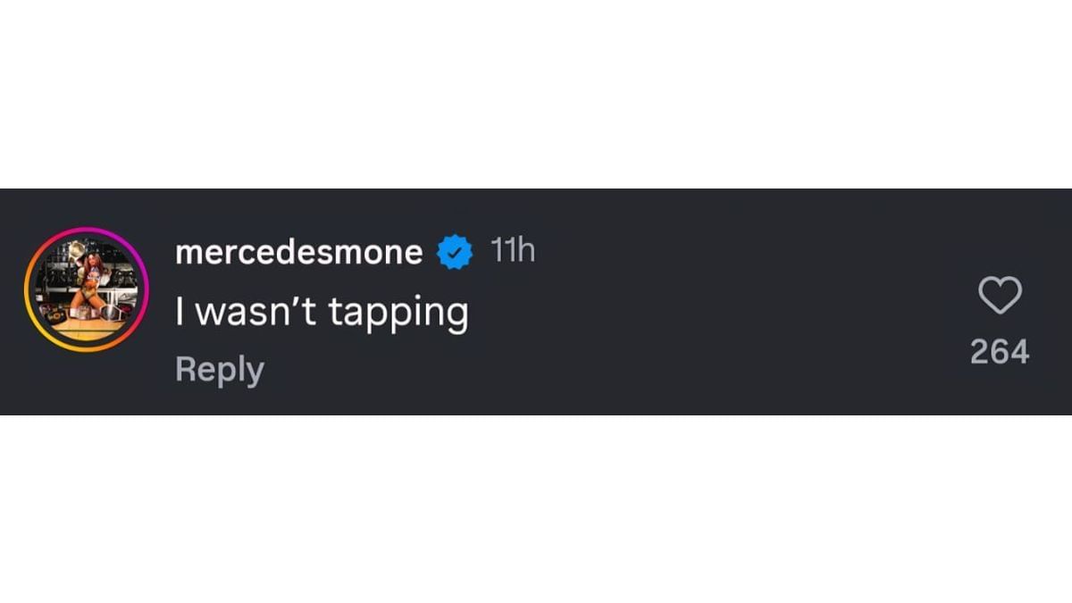 Mercedes Mone dropped a comment on AEW&#039;s Instagram post (Image via AEW&#039;s Instagram)