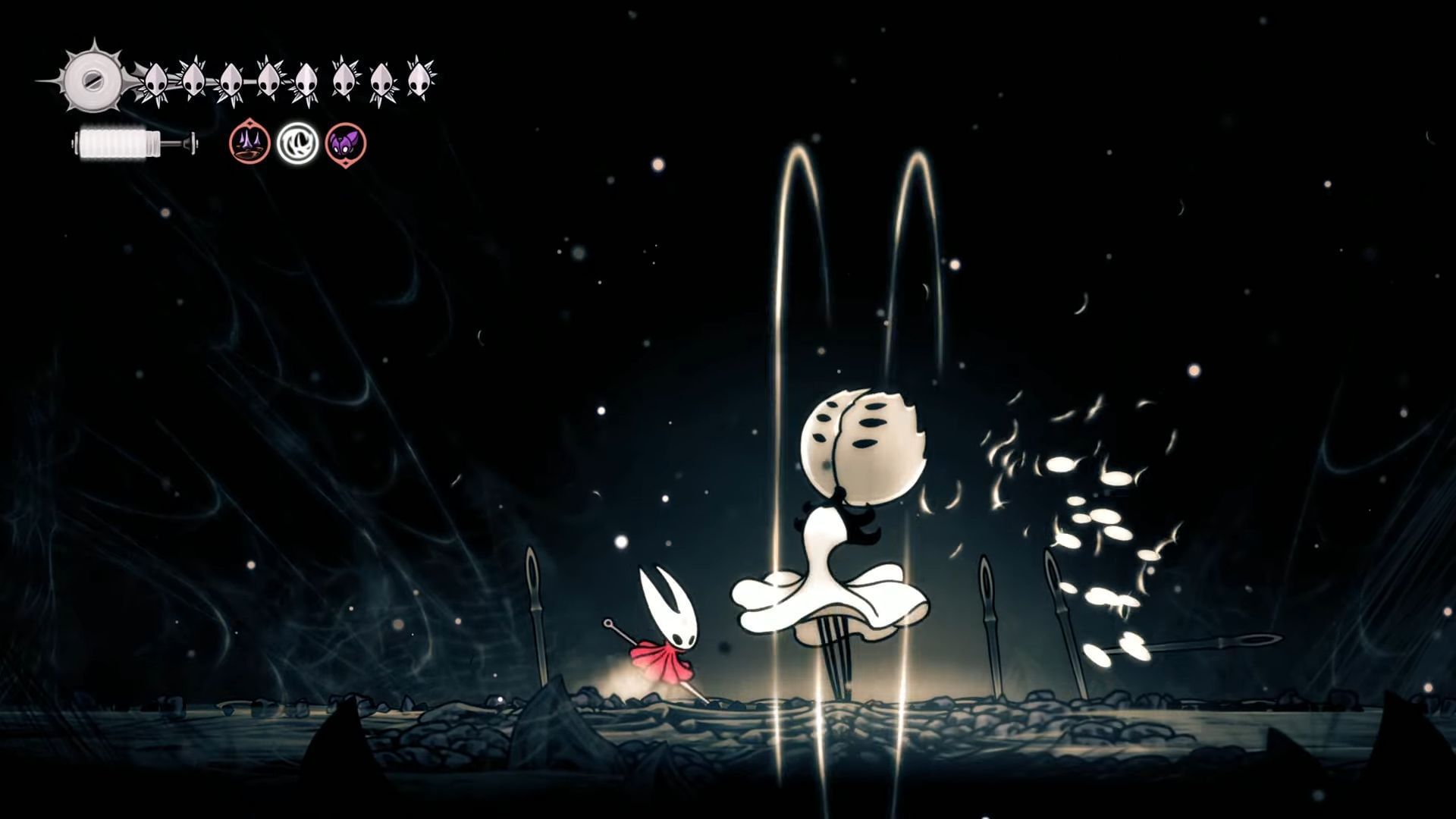 Learning her attack pattern is tricky (Image via YouTube/@OreoPancakes || Team Cherry)