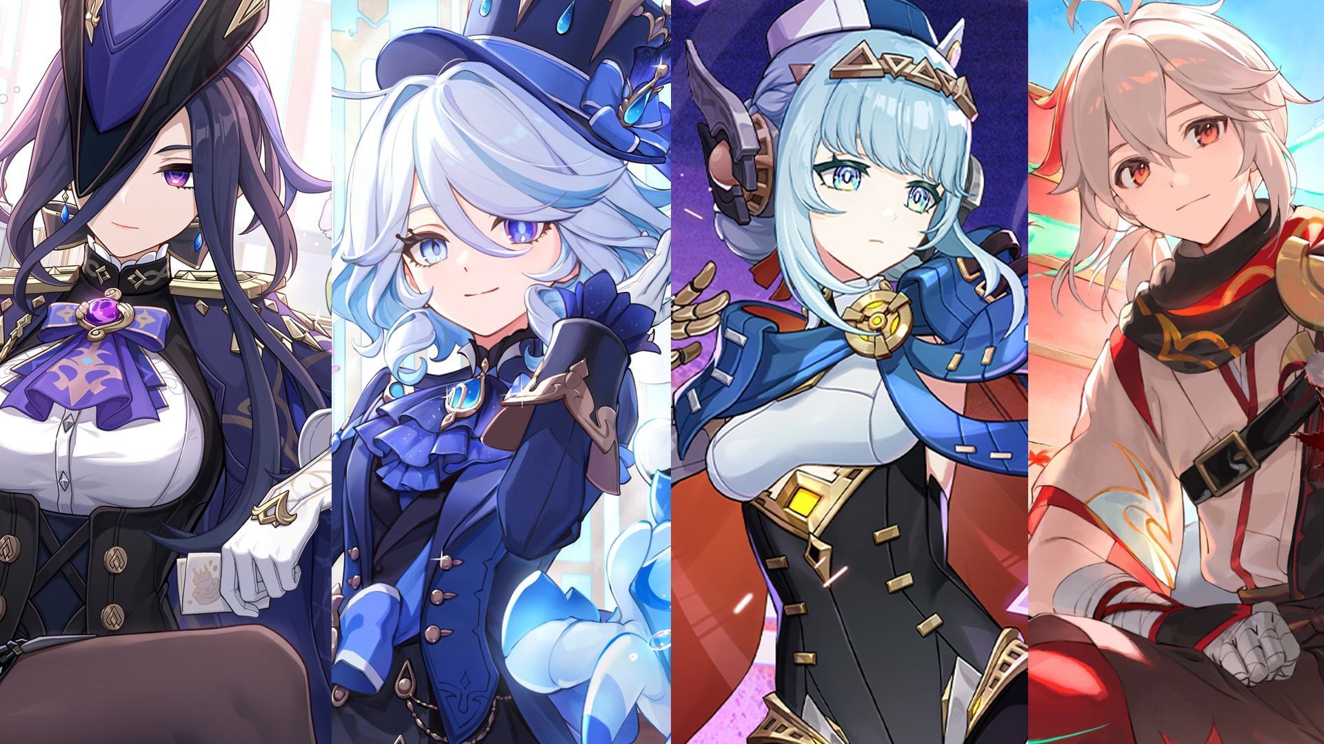 Clorinde, Furina, Ineffa, Kazuha (Image via Sportskeeda Gaming/HoYoverse)