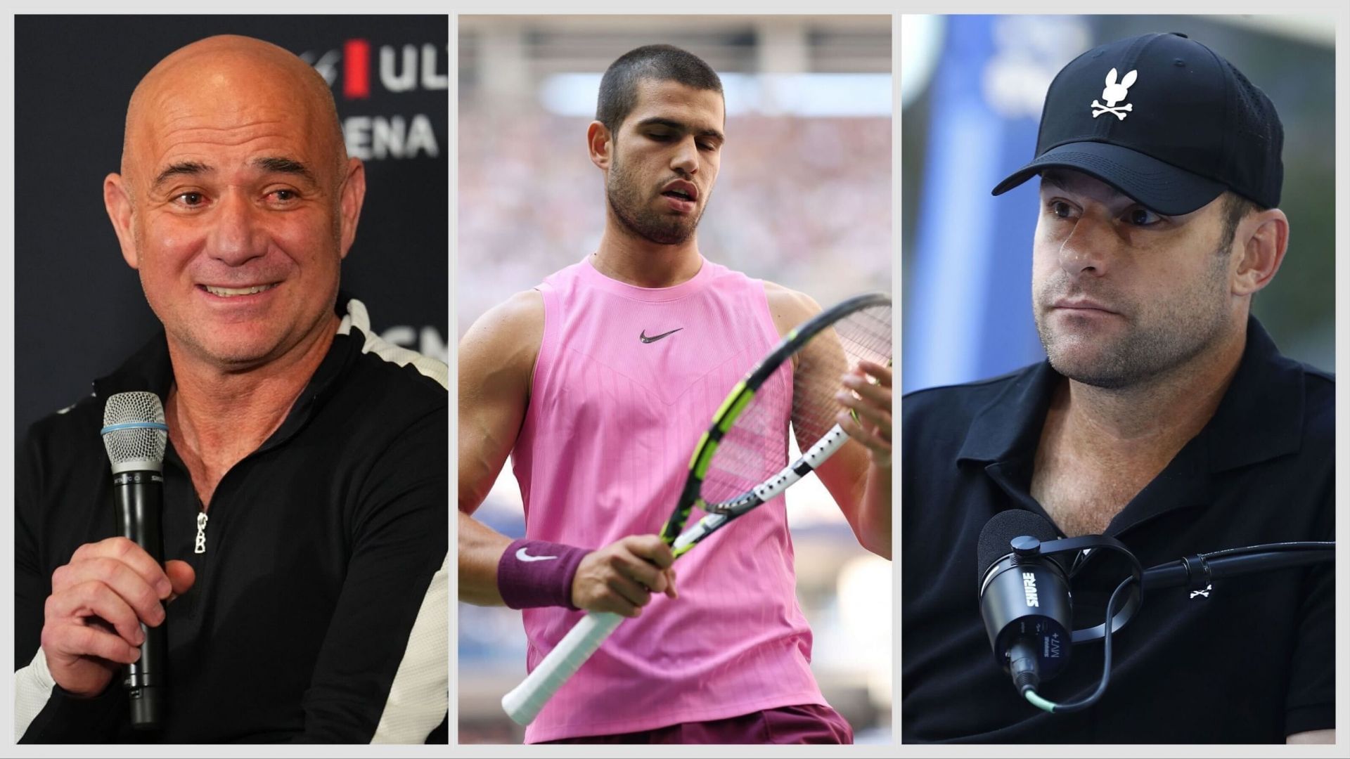 Andre Agassi and Andy Roddick joke about Carlos Alcaraz