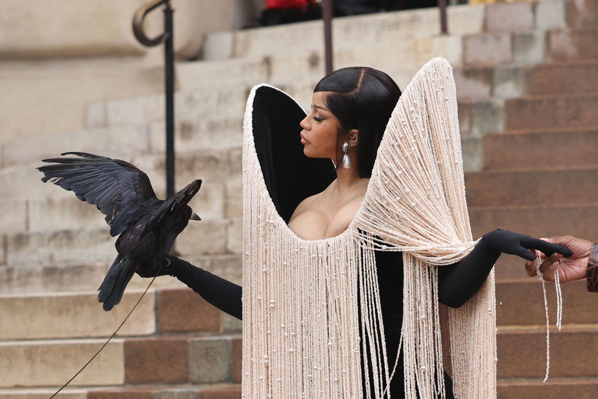Cardi B at the Paris Fashion Week Haute Couture Fall/Winter 2025/2026 (Image via Getty)