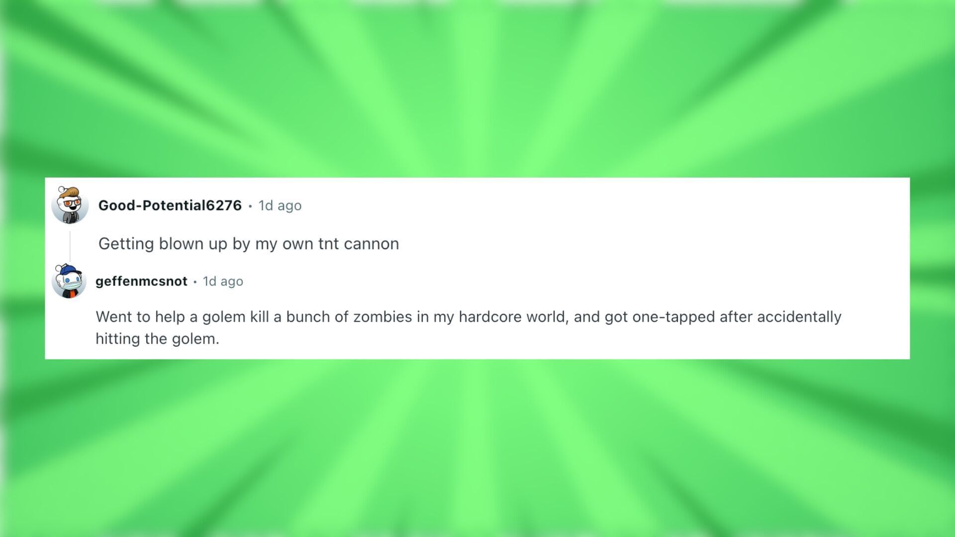 Redditors mention more avoidable ways they have died in the game (Image via Reddit)