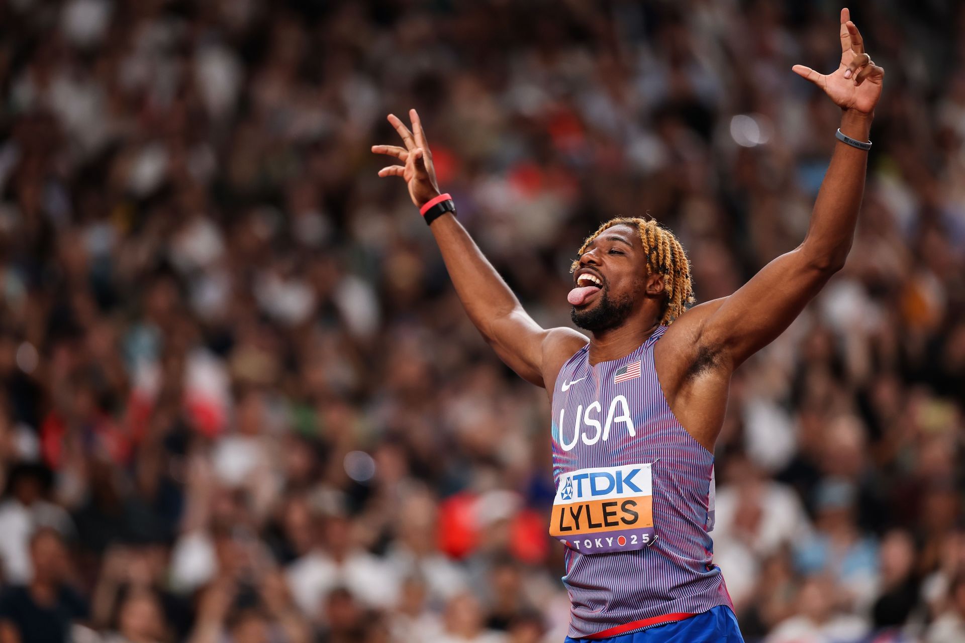 Lyles on Day 6 at the World Athletics Championships Tokyo 2025 - Source: Getty