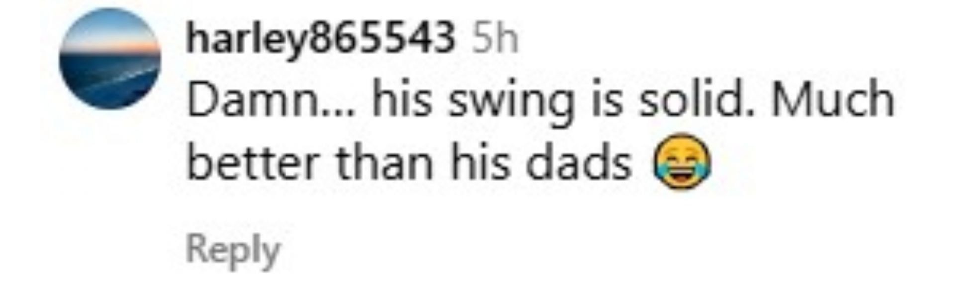 Fans react to Bronny&#039;s elite golf swing.
