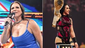 Stephanie McMahon reacts to Stephanie Vaquer’s Women’s World Championship win