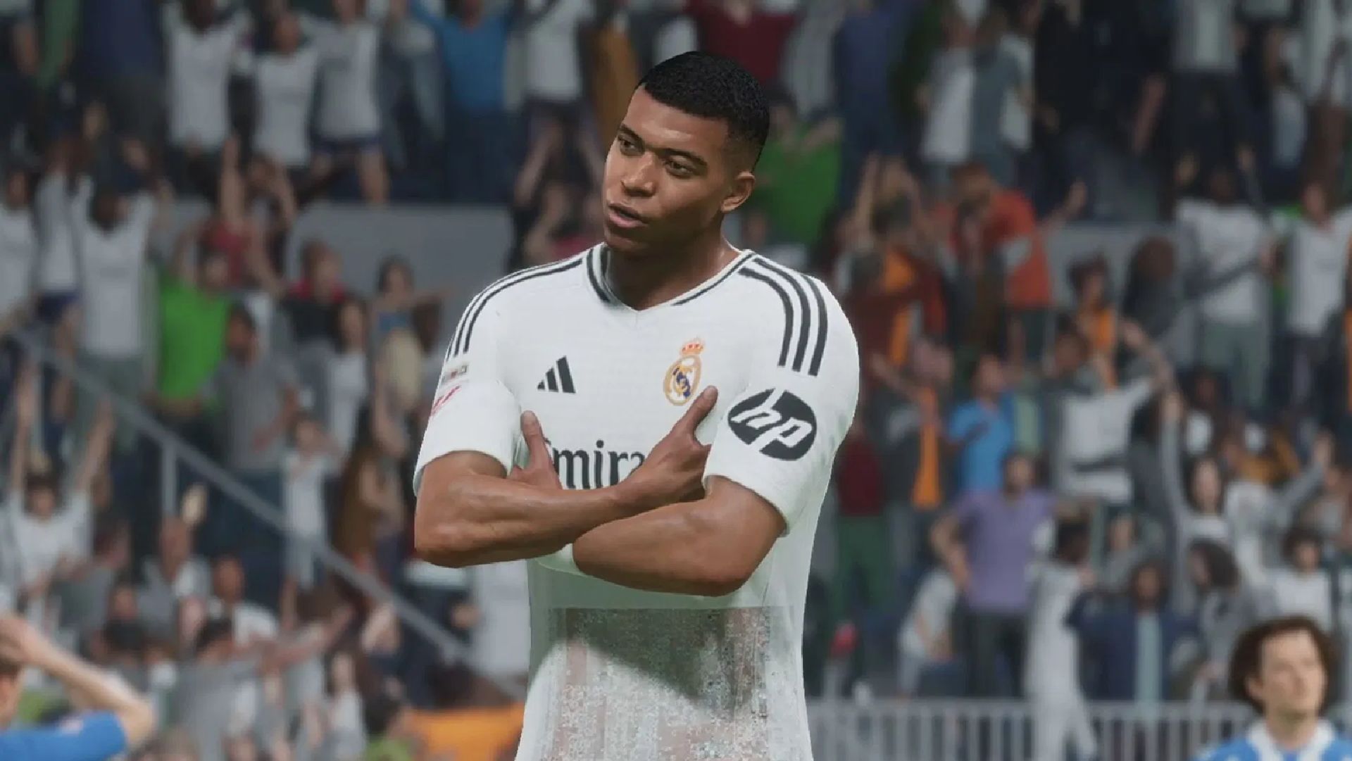 Kylian Mbappe little brother celebration in EA FC 26 