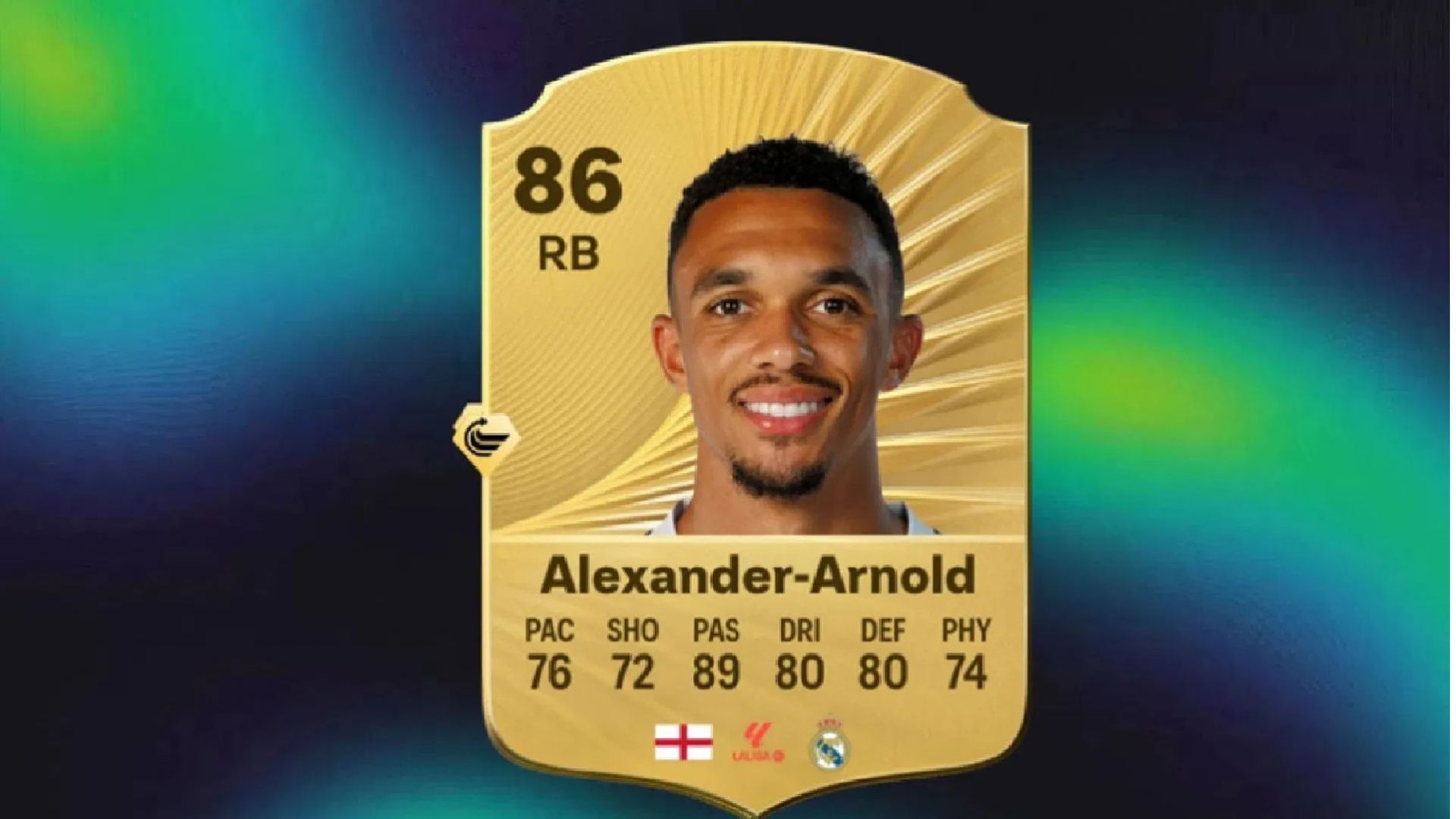 Trent Alexander-Arnold is among the top-class right-backs in EA FC 26 (Image via EA Sports)