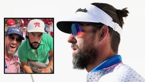 Michael Phelps drops 2-word reaction to Ryder Cup Saturday, catches up with golf influencer Manolo Vega
