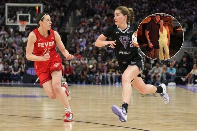 NFL star George Kittle’s wife Claire makes Caitlin Clark loyalty clear as Kate Martin extends flawless record against Fever