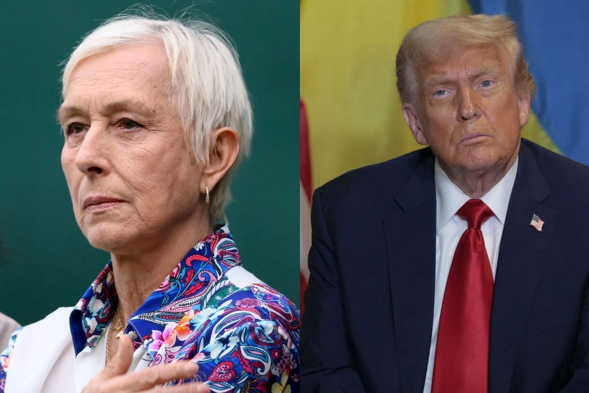 Martina Navratilova and Donald Trump - Source: Getty
