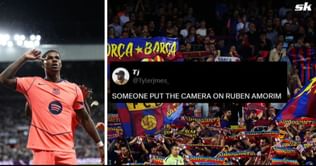 "NEVER the problem", "Someone put the camera on Amorim" - Fans call out Manchester United as Marcus Rashford scores brace in Barcelona win