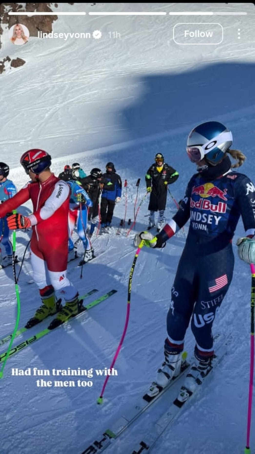 “Had fun training with the men’ - Lindsey Vonn shares intriguing