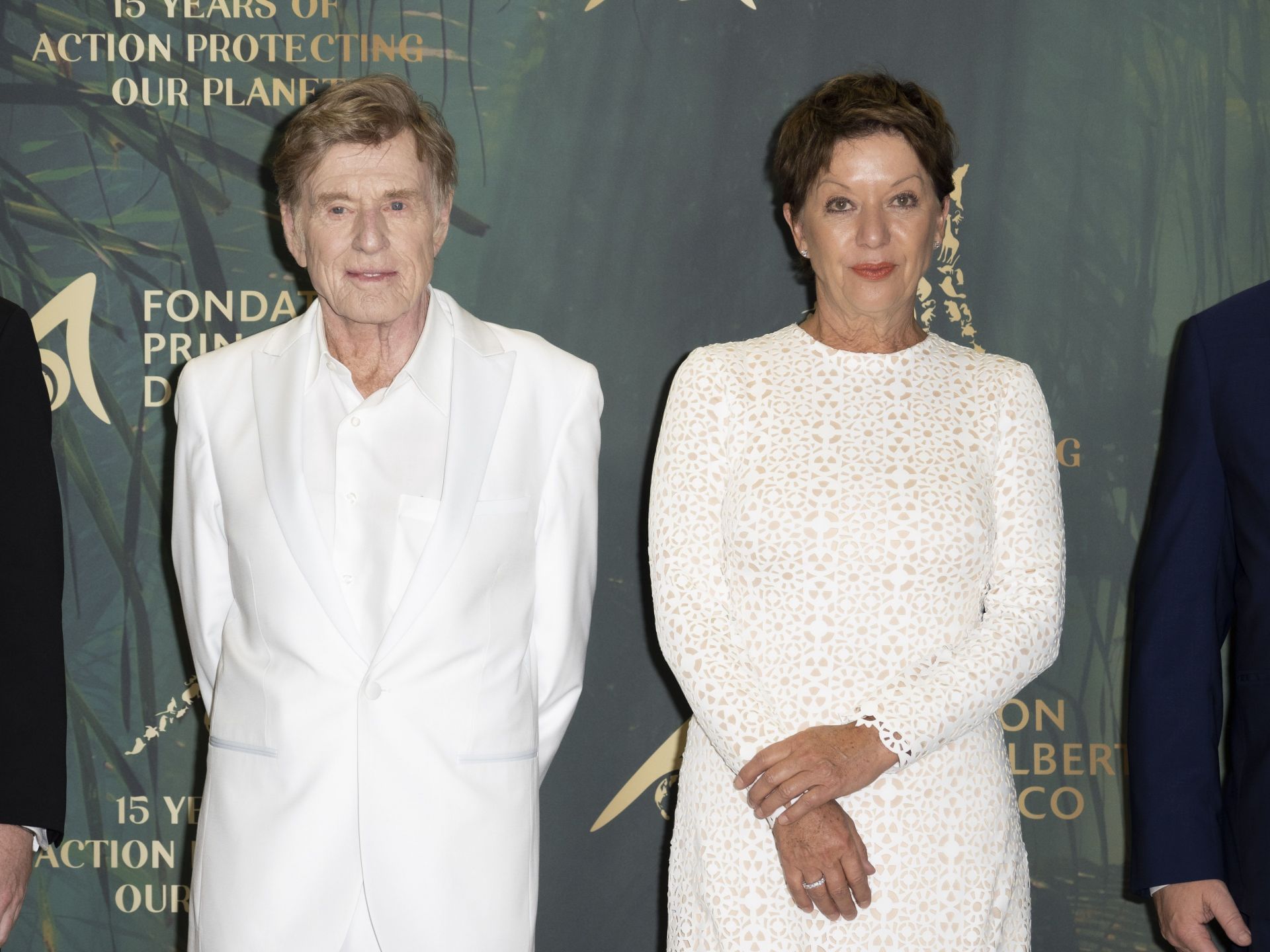 Robert Redford and Sibylle Szaggars attend &#039; The Prince Albert II of Monaco Foundation&#039;s 2021 award ceremony &#039; at Grimaldi Forum on October 29, 2021, in Monaco, Monaco. (Photo by Arnold Jerocki/Getty Images)