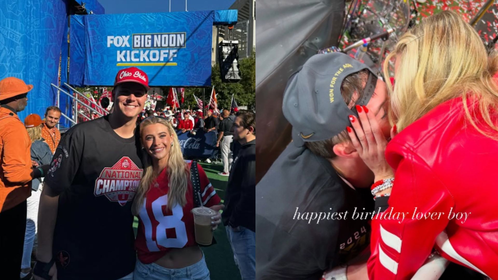 Will Howard received birthday wishes from his girlfriend Skyler Skoglund. (Photos via Skyler Skoglund
