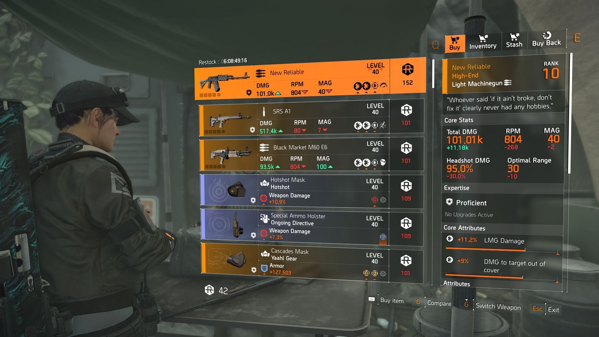The Division 2 vendor at DZ East (Image via SK Gaming || Ubisoft)