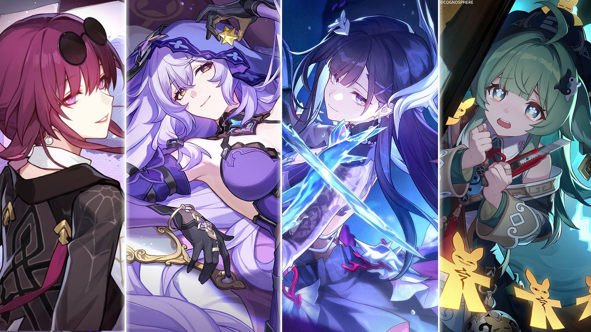 Kafka, Black Swan, Hysilens, Huohuo (Image via HoYoverse)